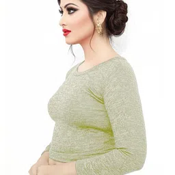 PU FASHION Round Neck Winter Saree Blouse-picture-14