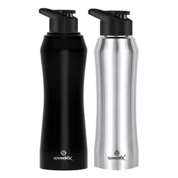 Speedex Black & Steel 2 Pieces Stainless Steel Water Bottle-1000ml-image-77