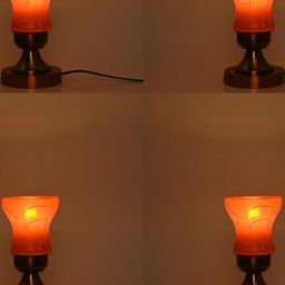SOMIL Orange Glass Cylinder Table Lamps-picture-42