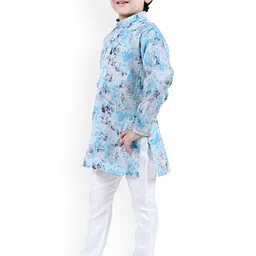 BAESD Boys Floral Printed Kurta with Pyjamas image 2