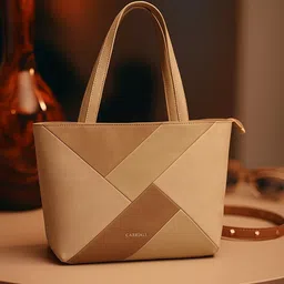 CARRIALL PU Shopper Tote Bag with Cut Work-picture-45