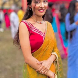 Moda Rapido Mustard Tissue Tussar Sarees image 3