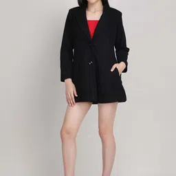 Blue Ronin Notched Lapel Hip-Length Single-Breasted Overcoat-image-28