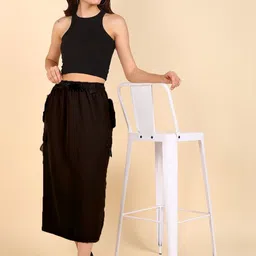 The Roadster Lifestyle Co Straight Midi Skirt image 2