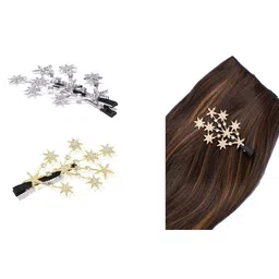 badodiya's Women Set of 2 Star Pin French Barrette image 2