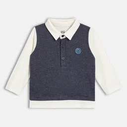MINI KLUB Boys Self Design Polo Collar T-shirt-picture-0