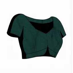 GHAN SALS Women Embellished Border Baluchari Saree With Unstitched Blouse Piece image 3