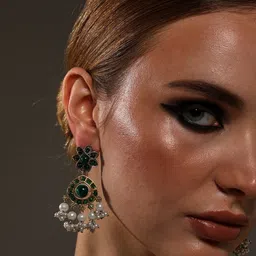 PATOLA BY VJ Floral Drop Earrings image 4