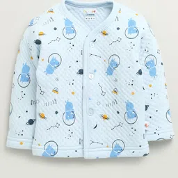 BUMZEE Boys Printed V-Neck Sweatshirt With Joggers image 2