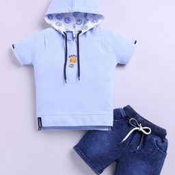 KIDZELLO Boys Printed T-shirt with Shorts-picture-49
