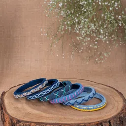 Taasha Craft Prestige Set Of 6 Thread Bangles image 1