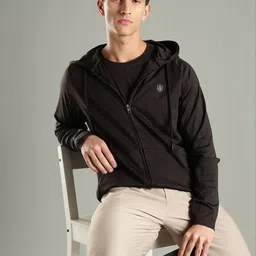DOMIN8 Men Hooded Solid Lightweight Sporty Jacket-image-16