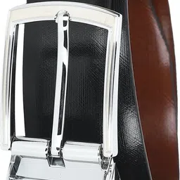 louis philippe Men Formal Black, Brown Genuine Leather Reversible Belt image 4