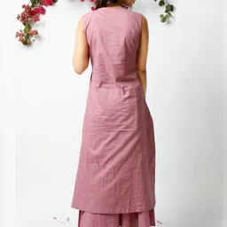 SZN Round neck Sleeveless Kurta with Palazzo image 3