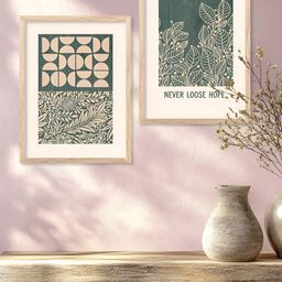 Kotart Motivational Brown & Green 2 Pieces Printed Wooden Wall Arts-picture-44