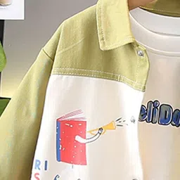 StyleCast x Revolte Boys Printed Long Sleeves T-shirt And Shirt With Trouser image 5