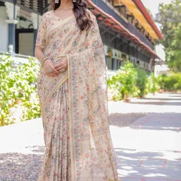 MAHARANI COUTURE Ethnic Motifs Pure Cotton Banarasi Saree-picture-13