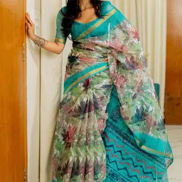 KALINI Floral Saree image 2