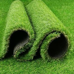 Aura Green Textured Waterproof Artificial Grass Doormat-picture-23
