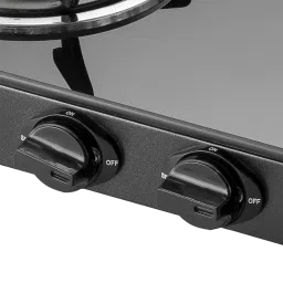 KAFF CTC694B Toughened Glass Top 4 Burner Manual Gas Stove (Matte Enamelled Pan Support, Black) image 5