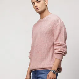 ether Round Neck Ribbed Pullover image 2