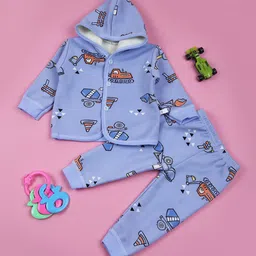 V-Mart Boys Printed Hooded Pure Cotton T-Shirt With Jogger-image-60