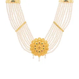 Manikya Gold-Plated Stone-Studded & Beaded Jewellery Set image 4