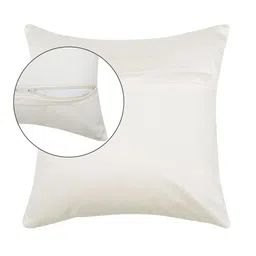 BLUEDOT White & Purple 5 Pieces Floral Printed Velvet Square Cushion Covers image 3