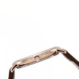 IBSO Unisex Embellished Dial & Leather Textured Straps Analogue Watch B2293GCO image 2