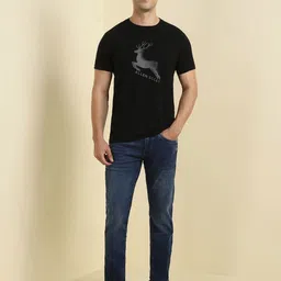 Allen Solly Men Graphic Printed Round Neck Slim Fit T-shirt image 5