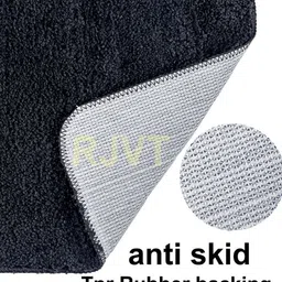 RJVT Grey Microfibre 1400 GSM Bath Rugs image 4