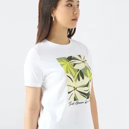 Kraus Jeans Women Printed Pockets Slim Fit T-shirt-picture-18