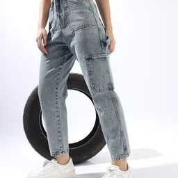 High Star Women Comfort High-Rise Light Fade Jeans-image-43