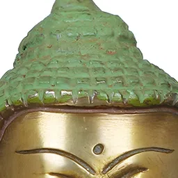 Exotic India 7" Solemn Shakyamuni, The Momentous Bhumisparsha Mudra In Brass image 2