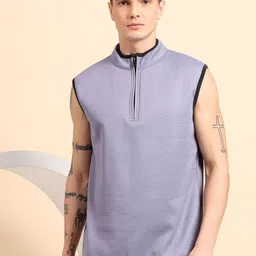 GLITO X Men Solid Mock Collar Pullover Sweatshirt-picture-42