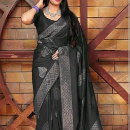 Moda Rapido Ethnic Motifs Zari Silk Blend Banarasi Saree image 2