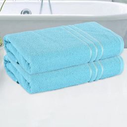 Myntra Elegant Homes Blue 2 Cotton 150 GSM Bath Towel-picture-29