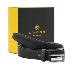 Cross Men Textured Leather Belt With Tang Closure-image-87