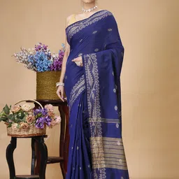 SLAGHA Ethnic Motifs Woven Design Border Saree-picture-18