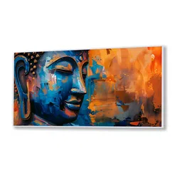 nestroots Blue & Black 1 Piece Canvas Religious Wall Paintings image 5