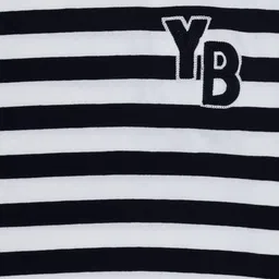 YOUNG BIRDS Boys Striped V-Neck Drop-Shoulder Sleeves Pockets T-shirt image 4