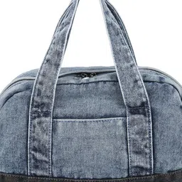 KPOP Colourblocked PU Bowling Handheld Bag image 3