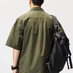 StyleCast Men Regular Fit Spread Collar Short Sleeves Cotton Shirt image 3