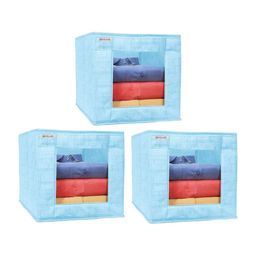 prettykrafts Blue 3 Pieces Reusable Multi-Utility Organisers-picture-30