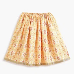 Campana Girls Printed Sequinned Ready to Wear Lehenga & Blouse With Dupatta image 3