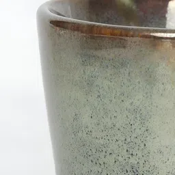 AMALAFIEE CERAMICS Green & Brown Textured Ceramic Glossy Mugs image 3