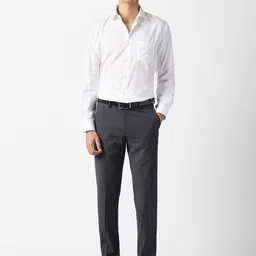 Van Heusen Men Slim Fit Textured Formal Trousers image 2