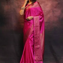 YAMUNE Woven Design Zari Art Silk Handloom Banarasi Saree image 5