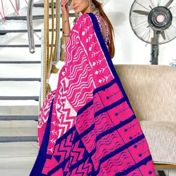 DIVASTRI Block Printed Saree image 4