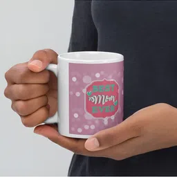 Mr UVD White & Pink Typography Printed Ceramic Glossy Mug image 4